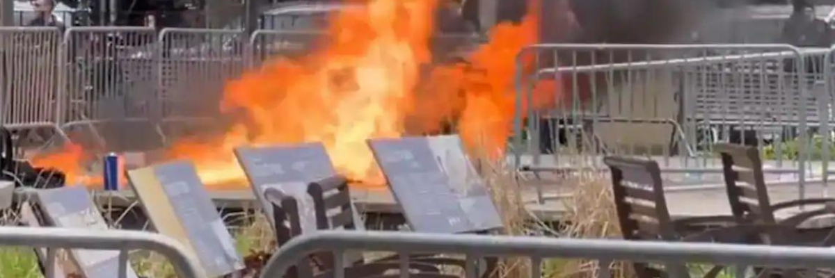 Incident Near Trump Trial: Man Sets Himself on Fire